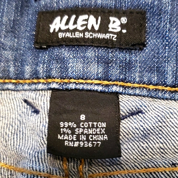 Allen B Schwartz Wide Leg Jeans Women's size 8 - Picture 4 of 8